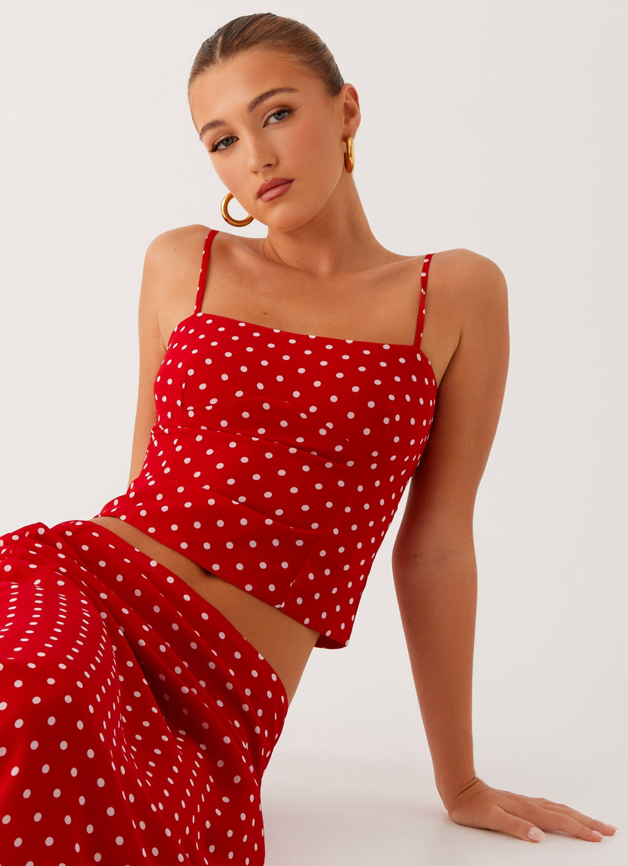 Sandy Polka Dots Top