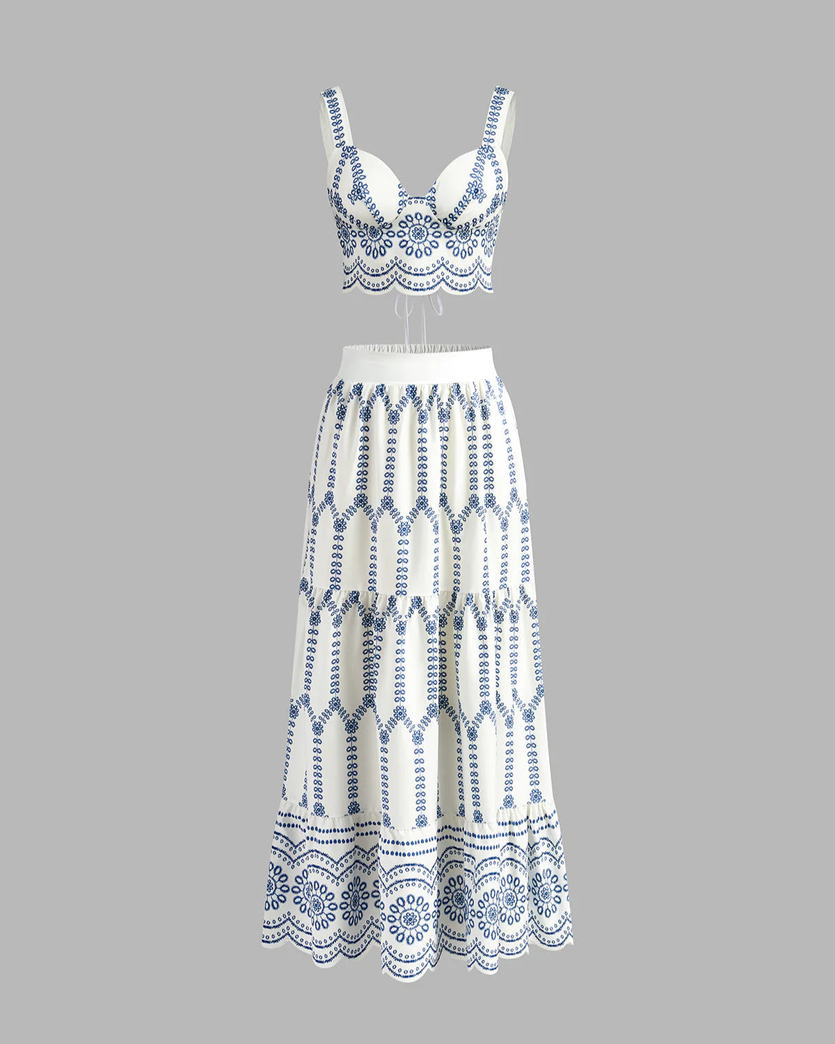 Amal Top and Skirt Set